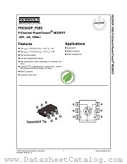 FDC642P_F085 datasheet pdf Fairchild Semiconductor