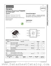 FDC8878 datasheet pdf Fairchild Semiconductor