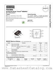 FDC8886 datasheet pdf Fairchild Semiconductor