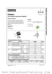 FDD6635 datasheet pdf Fairchild Semiconductor
