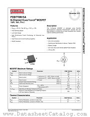 FDD770N15A datasheet pdf Fairchild Semiconductor