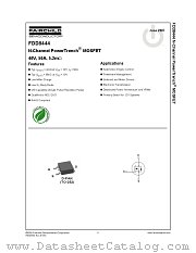 FDD8444 datasheet pdf Fairchild Semiconductor