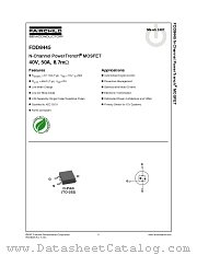 FDD8445 datasheet pdf Fairchild Semiconductor