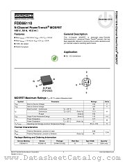 FDD86110 datasheet pdf Fairchild Semiconductor