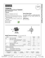 FDD86326 datasheet pdf Fairchild Semiconductor