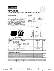 FDFMA3N109 datasheet pdf Fairchild Semiconductor