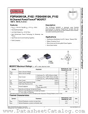 FDI045N10A datasheet pdf Fairchild Semiconductor