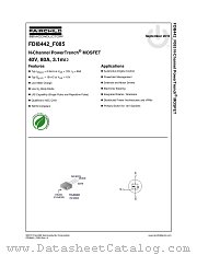 FDI8442_F085 datasheet pdf Fairchild Semiconductor