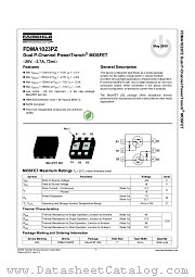 FDMA1023PZ datasheet pdf Fairchild Semiconductor