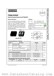 FDMA1028NZ datasheet pdf Fairchild Semiconductor