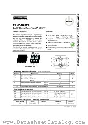 FDMA1029PZ datasheet pdf Fairchild Semiconductor