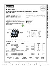 FDMA410NZ datasheet pdf Fairchild Semiconductor