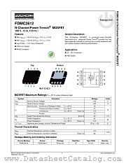 FDMC3612 datasheet pdf Fairchild Semiconductor