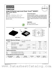 FDMC6296 datasheet pdf Fairchild Semiconductor
