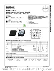 FDMC7208S datasheet pdf Fairchild Semiconductor