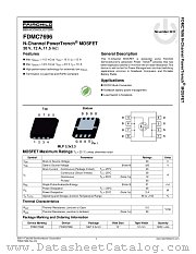 FDMC7696 datasheet pdf Fairchild Semiconductor