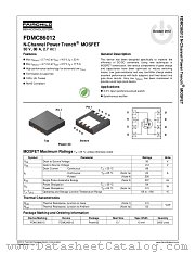 FDMC86012 datasheet pdf Fairchild Semiconductor