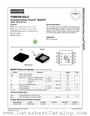 FDMC86102LZ datasheet pdf Fairchild Semiconductor