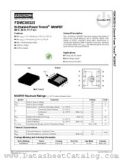 FDMC86320 datasheet pdf Fairchild Semiconductor