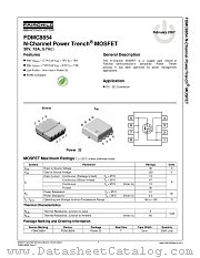 FDMC8854 datasheet pdf Fairchild Semiconductor