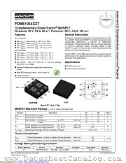 FDME1034CZT datasheet pdf Fairchild Semiconductor