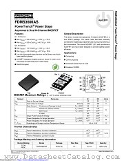 FDMS3600AS datasheet pdf Fairchild Semiconductor