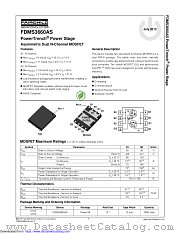 FDMS3660AS datasheet pdf Fairchild Semiconductor