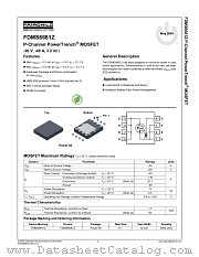 FDMS6681Z datasheet pdf Fairchild Semiconductor
