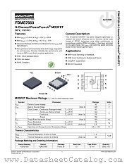 FDMS7660 datasheet pdf Fairchild Semiconductor