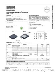 FDMS7680 datasheet pdf Fairchild Semiconductor