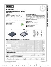 FDMS7694 datasheet pdf Fairchild Semiconductor
