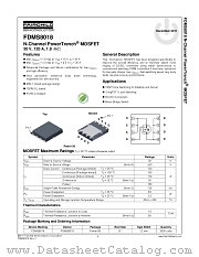 FDMS8018 datasheet pdf Fairchild Semiconductor