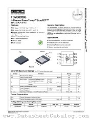 FDMS8026S datasheet pdf Fairchild Semiconductor