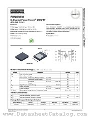 FDMS8333 datasheet pdf Fairchild Semiconductor
