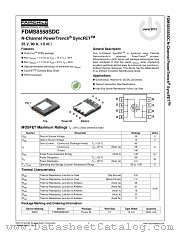FDMS8558SDC datasheet pdf Fairchild Semiconductor