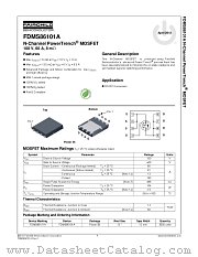 FDMS86101A datasheet pdf Fairchild Semiconductor