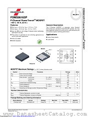 FDMS86163P datasheet pdf Fairchild Semiconductor
