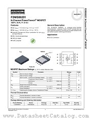 FDMS86201 datasheet pdf Fairchild Semiconductor