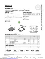 FDMS86202 datasheet pdf Fairchild Semiconductor