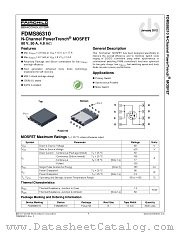 FDMS86310 datasheet pdf Fairchild Semiconductor