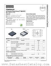 FDMS86320 datasheet pdf Fairchild Semiconductor