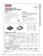 FDMS86500L_F142 datasheet pdf Fairchild Semiconductor
