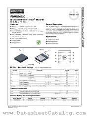 FDMS86520 datasheet pdf Fairchild Semiconductor