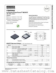 FDMS8662 datasheet pdf Fairchild Semiconductor