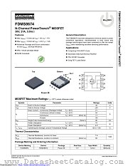 FDMS8674 datasheet pdf Fairchild Semiconductor