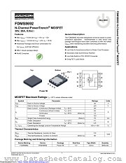 FDMS8692 datasheet pdf Fairchild Semiconductor
