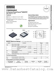 FDMS8848NZ datasheet pdf Fairchild Semiconductor