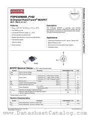 FDP030N06B_F102 datasheet pdf Fairchild Semiconductor