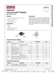 FDP61N20 datasheet pdf Fairchild Semiconductor