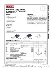 FDP7N60NZ datasheet pdf Fairchild Semiconductor